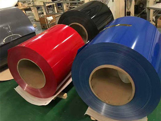 Προχρωματισμένοι κυλίνδροι αλουμινίου 480m Αλουμινίου Coil Προχρωματισμένος αλουμινίου Coil/χρωματισμένο επικαλυμμένο αλουμίνιο