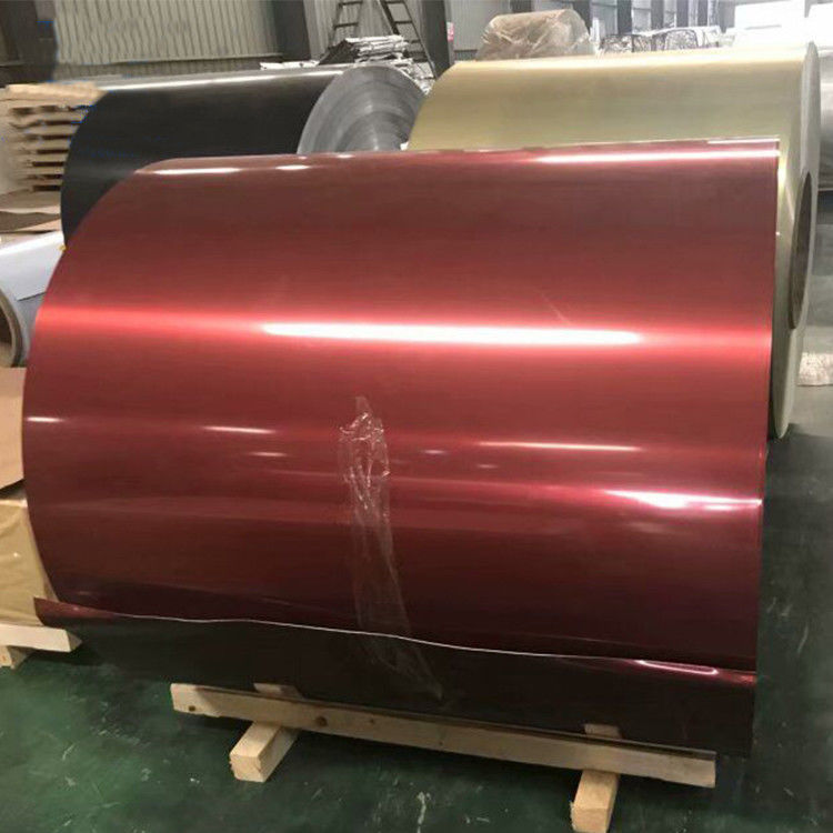 Χρωματιστή επικάλυψη αλουμινίου Coil τιμή 1050 1060 1100 Embossed χρωματιστή επικάλυψη αλουμινίου